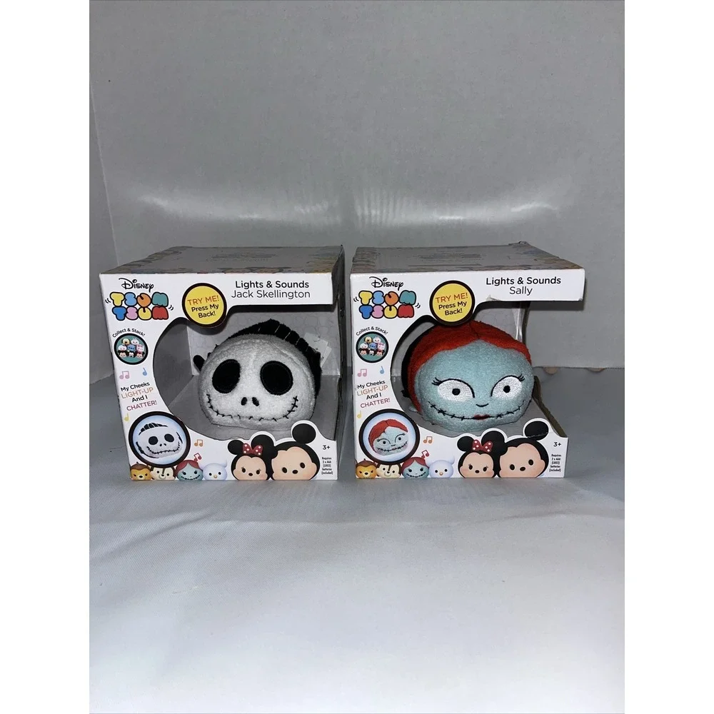 Disney Nightmare Before Christmas Jack Skellington And Sally Lot Tsum Tsum Light